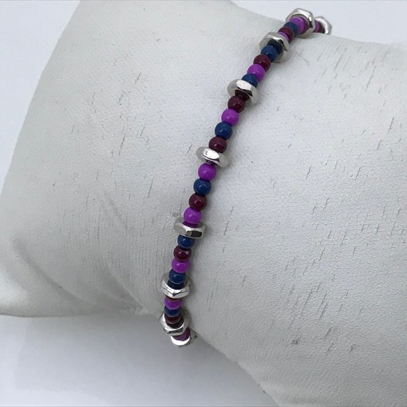 Marc Jacobs Bracelet Silver Plated beads & bolt pu - Picture 7 of 12